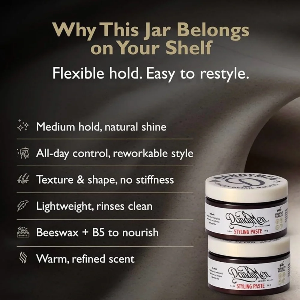 DandyMen Tobacco Vanilla Styling Paste 3.4oz
